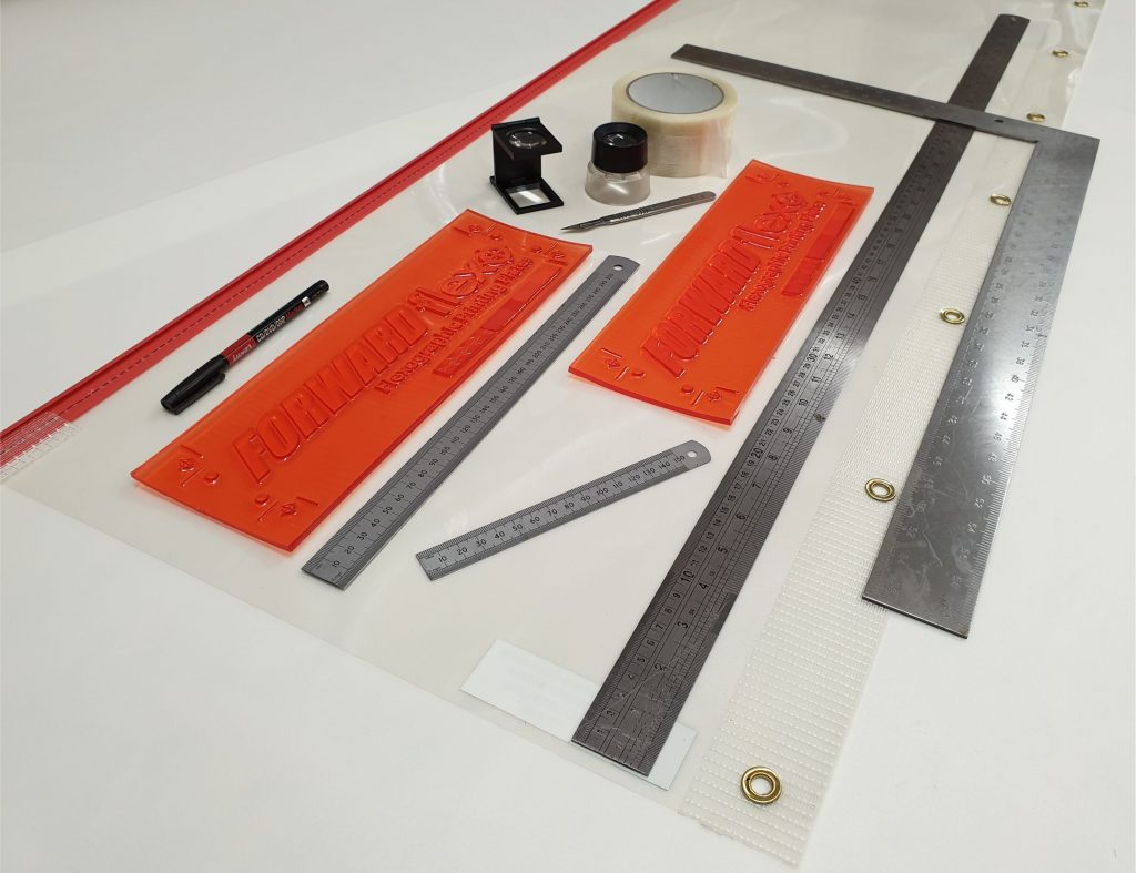 6.35mm or 0.25" Flexo Plate and mounting tools
